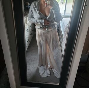Zara Cream Flare Pants